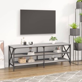 Sonoma gray plywood TV cabinet 140x40x50 cm by vidaXL, TV Furniture - Ref: Foro24-826727, Price: 79,10 €, Discount: %