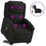 Sillón de masaje eléctrico reclinable elevable tela negro en Sillones | Comprar online en Foro24