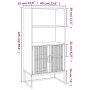 Tall plywood sideboard 60x35x125 cm by vidaXL, Lockers and storage cabinets - Ref: Foro24-352135, Price: 114,95 €, Discount: %