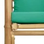 Gartensofa aus Bambus mit grünen Kissen von vidaXL, Modulare Sofas für den Außenbereich - Ref: Foro24-362296, Preis: 94,15 €,...