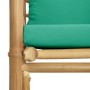 Gartensofa aus Bambus mit grünen Kissen von vidaXL, Modulare Sofas für den Außenbereich - Ref: Foro24-362296, Preis: 100,38 €...