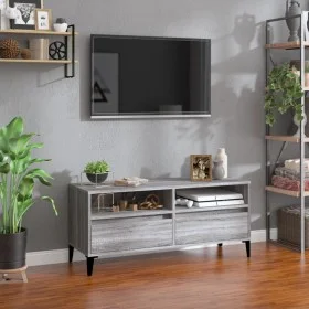 TV-Schrank aus grauem Sonoma-Sperrholz, 100 x 34,5 x 44,5 cm von vidaXL, TV-Möbel - Ref: Foro24-831907, Preis: 67,81 €, Rabat...