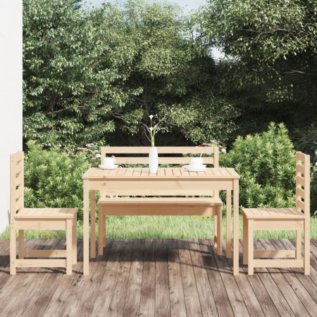 Garten-Essgruppe 4-teilig aus massivem Kiefernholz von vidaXL, Gartensets - Ref: Foro24-3154695, Preis: 255,19 €, Rabatt: %