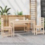 Garten-Essgruppe 4-teilig aus massivem Kiefernholz von vidaXL, Gartensets - Ref: Foro24-3154695, Preis: 255,19 €, Rabatt: %