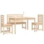 Garten-Essgruppe 4-teilig aus massivem Kiefernholz von vidaXL, Gartensets - Ref: Foro24-3154695, Preis: 255,19 €, Rabatt: %