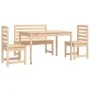 Garten-Essgruppe 4-teilig aus massivem Kiefernholz von vidaXL, Gartensets - Ref: Foro24-3154695, Preis: 255,19 €, Rabatt: %