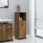 Badezimmerschrank Sperrholz geräucherte Eiche 30x30x95 cm von vidaXL, Badezimmermöbel - Ref: Foro24-825837, Preis: 32,26 €, R...