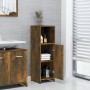 Badezimmerschrank Sperrholz geräucherte Eiche 30x30x95 cm von vidaXL, Badezimmermöbel - Ref: Foro24-825837, Preis: 32,91 €, R...