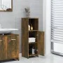 Smoked oak plywood bathroom cabinet 30x30x95 cm by vidaXL, Bathroom furniture - Ref: Foro24-825837, Price: 32,57 €, Discount: %