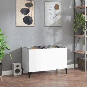 Glänzend weißer Sperrholz-Scheibenschrank 74,5 x 38 x 48 cm von vidaXL, CD- und DVD-Speicher - Ref: Foro24-831967, Preis: 35,...