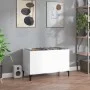 Glänzend weißer Sperrholz-Scheibenschrank 74,5 x 38 x 48 cm von vidaXL, CD- und DVD-Speicher - Ref: Foro24-831967, Preis: 35,...