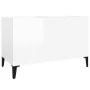 Glänzend weißer Sperrholz-Scheibenschrank 74,5 x 38 x 48 cm von vidaXL, CD- und DVD-Speicher - Ref: Foro24-831967, Preis: 35,...