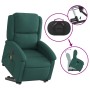 Sillón masaje eléctrico reclinable elevable tela verde oscuro