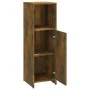 Badezimmerschrank Sperrholz geräucherte Eiche 30x30x95 cm von vidaXL, Badezimmermöbel - Ref: Foro24-825837, Preis: 32,26 €, R...
