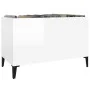 Glänzend weißer Sperrholz-Scheibenschrank 74,5 x 38 x 48 cm von vidaXL, CD- und DVD-Speicher - Ref: Foro24-831967, Preis: 35,...