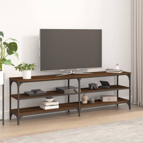 TV stand made of brown oak plywood 160x30x50 cm by vidaXL, TV Furniture - Ref: Foro24-826753, Price: 70,14 €, Discount: %