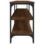 Mueble de TV madera contrachapada roble marrón 160x30x50 cm de vidaXL, Muebles TV - Ref: Foro24-826753, Precio: 69,28 €, Desc...