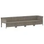 4-piece garden furniture set with gray synthetic rattan cushions by vidaXL, Garden sets - Ref: Foro24-362689, Price: 261,86 €...