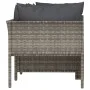 4-piece garden furniture set with gray synthetic rattan cushions by vidaXL, Garden sets - Ref: Foro24-362689, Price: 261,86 €...