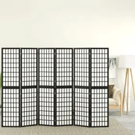 Folding screen with 6 panels black Japanese style 240x170 cm by vidaXL, Room dividers - Ref: Foro24-352082, Price: 174,77 €, ...