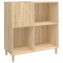 Scheibenschrank aus Sonoma-Eichensperrholz, 84,5 x 38 x 89 cm von vidaXL, CD- und DVD-Speicher - Ref: Foro24-831992, Preis: 7...