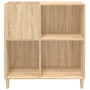 Scheibenschrank aus Sonoma-Eichensperrholz, 84,5 x 38 x 89 cm von vidaXL, CD- und DVD-Speicher - Ref: Foro24-831992, Preis: 7...