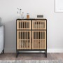 Schwarzes Sperrholz-Sideboard 60x30x75 cm von vidaXL, Schließfächer und Lagerschränke - Ref: Foro24-352116, Preis: 127,88 €, ...