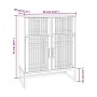 Schwarzes Sperrholz-Sideboard 60x30x75 cm von vidaXL, Schließfächer und Lagerschränke - Ref: Foro24-352116, Preis: 127,88 €, ...
