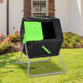Rotating polypropylene composter 60x58x74 cm 105 L by vidaXL, Composters - Ref: Foro24-153610, Price: 107,68 €, Discount: %