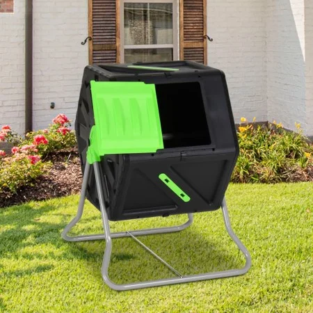 Compostador giratorio polipropileno 60x58x74 cm 105 L de vidaXL, Compostadores - Ref: Foro24-153610, Precio: 107,68 €, Descue...
