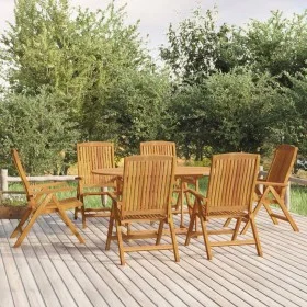 Reclining garden chairs 6 units solid teak wood by vidaXL, Garden chairs - Ref: Foro24-3154924, Price: 984,46 €, Discount: %