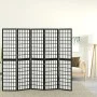 Biombo plegable con 5 paneles estilo japonés negro 200x170 cm de vidaXL, Divisores de ambientes - Ref: Foro24-352081, Precio:...