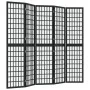 Biombo plegable con 5 paneles estilo japonés negro 200x170 cm de vidaXL, Divisores de ambientes - Ref: Foro24-352081, Precio:...