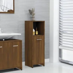 Badezimmerschrank aus braunem Eichensperrholz, 30 x 30 x 95 cm von vidaXL, Badezimmermöbel - Ref: Foro24-825839, Preis: 39,91...