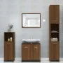 Badezimmerschrank aus braunem Eichensperrholz, 30 x 30 x 95 cm von vidaXL, Badezimmermöbel - Ref: Foro24-825839, Preis: 39,91...