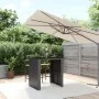 High bar table PE rattan and black glass surface 105x80x110 cm by vidaXL, Garden tables - Ref: Foro24-362594, Price: 208,25 €...