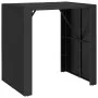 High bar table PE rattan and black glass surface 105x80x110 cm by vidaXL, Garden tables - Ref: Foro24-362594, Price: 208,25 €...
