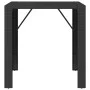 High bar table PE rattan and black glass surface 105x80x110 cm by vidaXL, Garden tables - Ref: Foro24-362594, Price: 208,25 €...