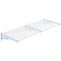 Marquesina puerta policarbonato gris y transparente 239x90 cm de vidaXL, Toldos - Ref: Foro24-153693, Precio: 82,01 €, Descue...