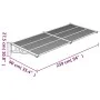 Vordach aus grauem und transparentem Polycarbonat für Tür 239x90 cm. von vidaXL, Markisen - Ref: Foro24-153693, Preis: 81,52 ...