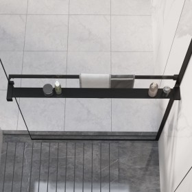 Duschwandregal aus schwarzem Aluminium, 90 cm von vidaXL, Badezimmerzubehör - Ref: Foro24-153616, Preis: 45,58 €, Rabatt: %