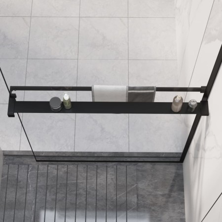Estante para pared de ducha aluminio negro 90 cm de vidaXL, Accesorios para el baño - Ref: Foro24-153616, Precio: 45,58 €, De...