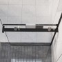 Duschwandregal aus schwarzem Aluminium, 90 cm von vidaXL, Badezimmerzubehör - Ref: Foro24-153616, Preis: 45,58 €, Rabatt: %