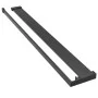 Duschwandregal aus schwarzem Aluminium, 90 cm von vidaXL, Badezimmerzubehör - Ref: Foro24-153616, Preis: 44,83 €, Rabatt: %