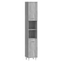Armario de baño madera contrachapada gris Sonoma 30x30x179 cm de vidaXL, Muebles de baño - Ref: Foro24-825832, Precio: 90,27 ...