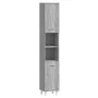Sonoma gray plywood bathroom cabinet 30x30x179 cm by vidaXL, Bathroom furniture - Ref: Foro24-825832, Price: 88,79 €, Discoun...