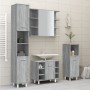 Badezimmerschrank aus grauem Sonoma-Sperrholz, 30 x 30 x 179 cm von vidaXL, Badezimmermöbel - Ref: Foro24-825832, Preis: 90,2...