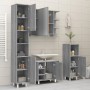Badezimmerschrank aus grauem Sonoma-Sperrholz, 30 x 30 x 179 cm von vidaXL, Badezimmermöbel - Ref: Foro24-825832, Preis: 90,2...