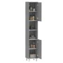 Badezimmerschrank aus grauem Sonoma-Sperrholz, 30 x 30 x 179 cm von vidaXL, Badezimmermöbel - Ref: Foro24-825832, Preis: 90,2...