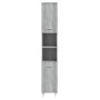 Armario de baño madera contrachapada gris Sonoma 30x30x179 cm de vidaXL, Muebles de baño - Ref: Foro24-825832, Precio: 90,27 ...